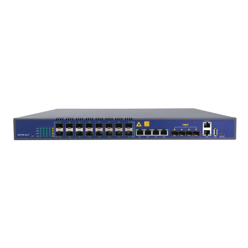 OP1616, GPON OLT, 16* GPON port,4*10GE SFP+,  4*GE RJ45, AC power