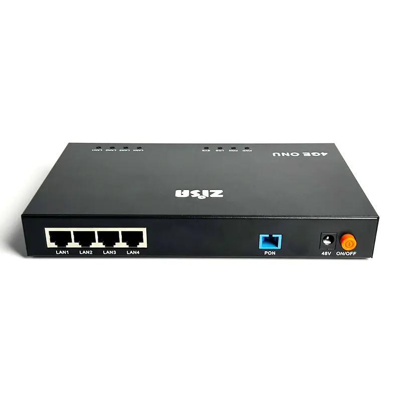 OP154P, PoE ONU SFU, 1*XPON (GPON+EPON), 4*GE PoE+, With PoE Power Adapter 54V,1.11A @60W, Iron Shell