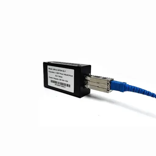 [112902] 1Port GPON Micro OLT, 1310RX/1490TX 1.244G-RX/2.488G-TX 2dBm 8km SC/UPC, With 1GE OLT Case